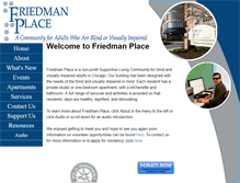 Tablet Screenshot of friedmanplace.org
